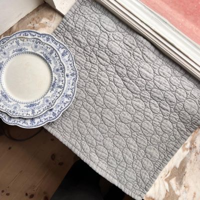 Сет Салфетка сервировочная серая 33х44 см хлопок