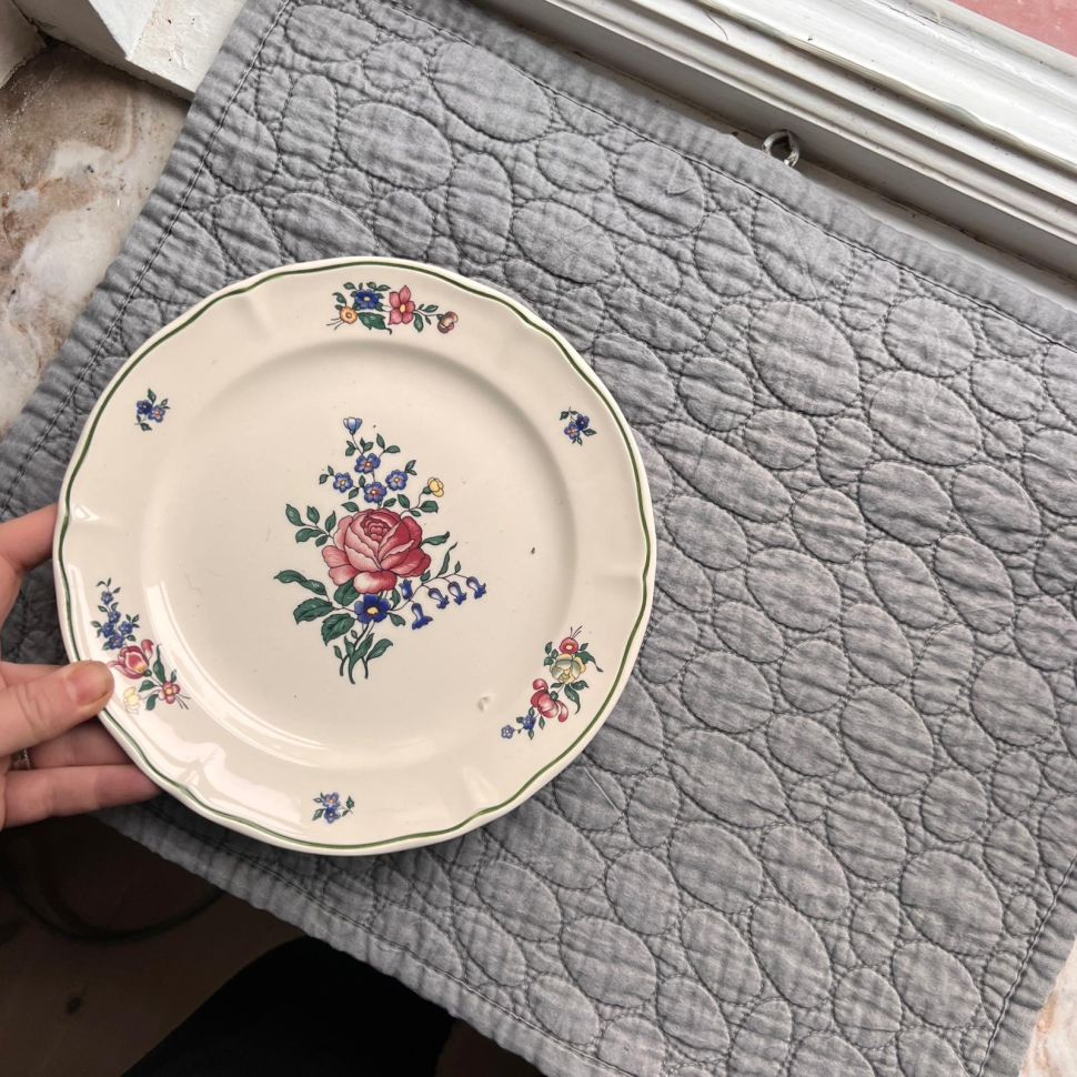 Сет Салфетка сервировочная серая 33х44 см хлопок