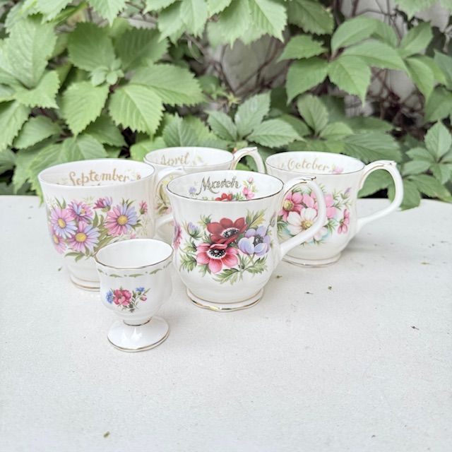 Кружка Royal Albert Anemones 12 месяцев Март 280 мл Англия 