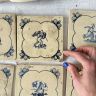 Плитка изразец DELFT Ангел Голландия
