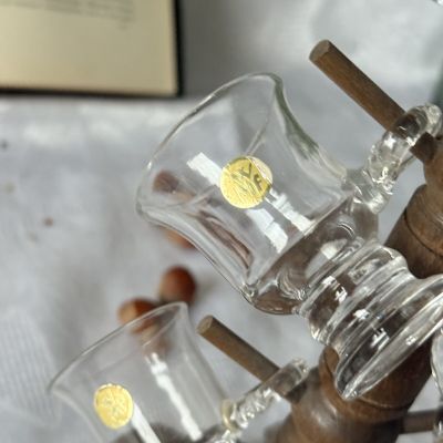 Рюмки 5 шт на деревянной подставке WMF набор Германия