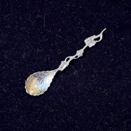 Ложка чайная Виноградная лоза 10 см серебрение  