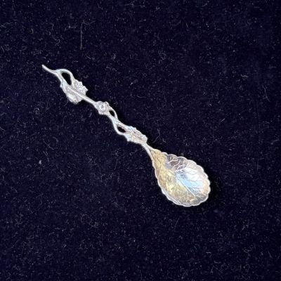 Ложка чайная Виноградная лоза 10 см серебрение  