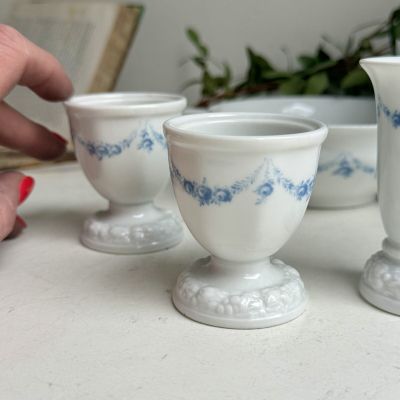 Подставка для яйца пашотница Rosenthal Classic Rose голубые розы 6 см Германия