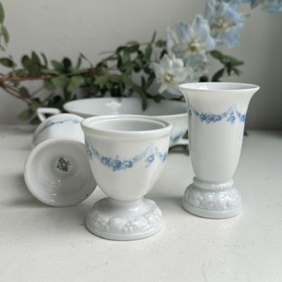 Подставка для яйца пашотница Rosenthal Classic Rose голубые розы 6 см Германия