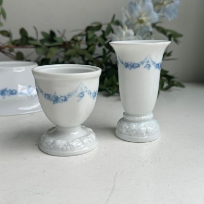 Подставка для яйца пашотница Rosenthal Classic Rose голубые розы 6 см Германия