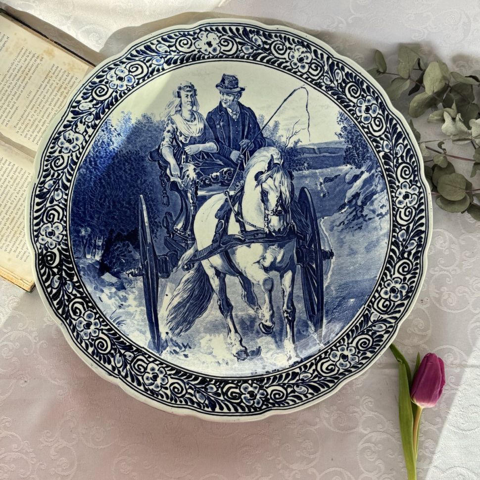 Тарелка блюдо Maastricht Delfts 40 см Голландия