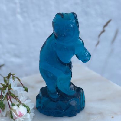 Статуэтка Медведь танцующий 16 см хрусталь