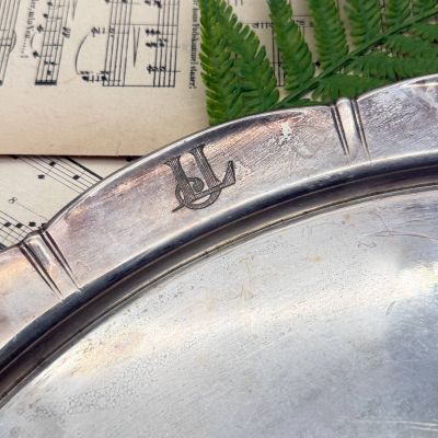 Блюдо поднос Christofle Gallia 36 см серебрение Франция