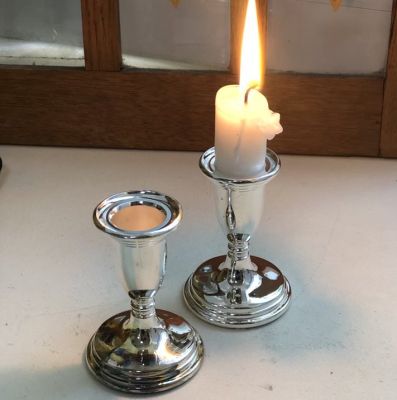 Подсвечник 7,5 см хром Швеция