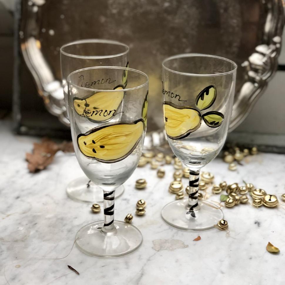 Бокал Лимон 300 мл Швеция хрусталь