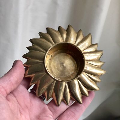 Подсвечник для греющей свечи латунь