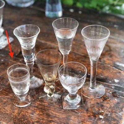 Рюмка 35 мл Швеция хрусталь слева малая