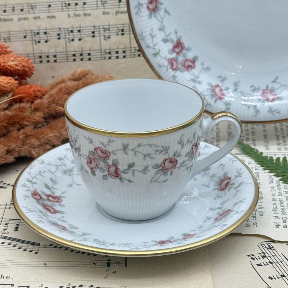 Чайное трио Schumann Arzberg Роза 200 мл Бавария 