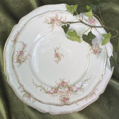 Тарелка Limoges 25 см фарфор Франция начало XX в.