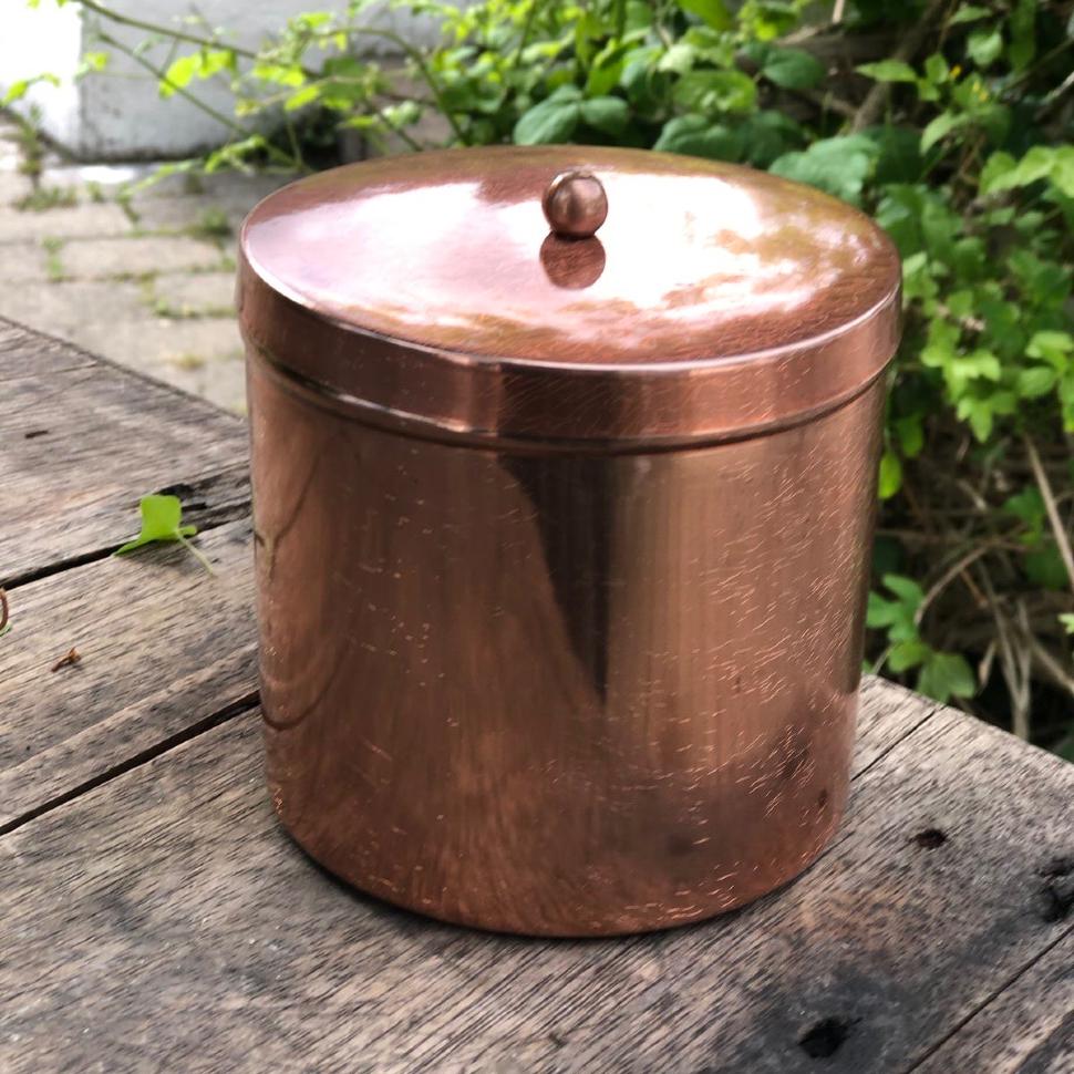 Банка для хранения 11.5 см медь