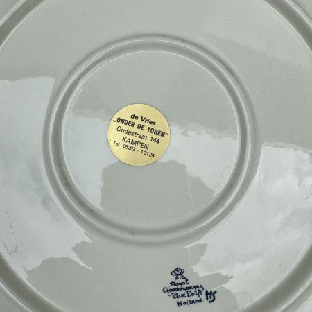 Тарелка Royal Goedewaagen Blue Delft Зима 25 см Голландия