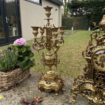 Канделябр в стиле Людовика XVI 47 см бронза