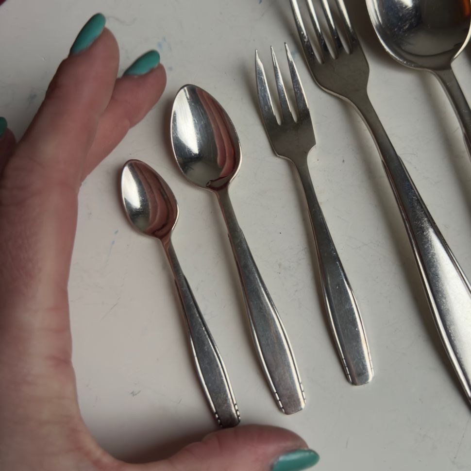 Ложка кофейная Gero 11 см серебрение Голландия