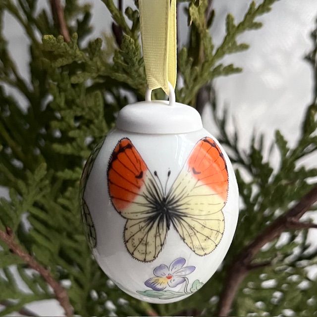 Подвес Яйцо пасхальное мини Hutschenreuther 5 см фарфор Германия