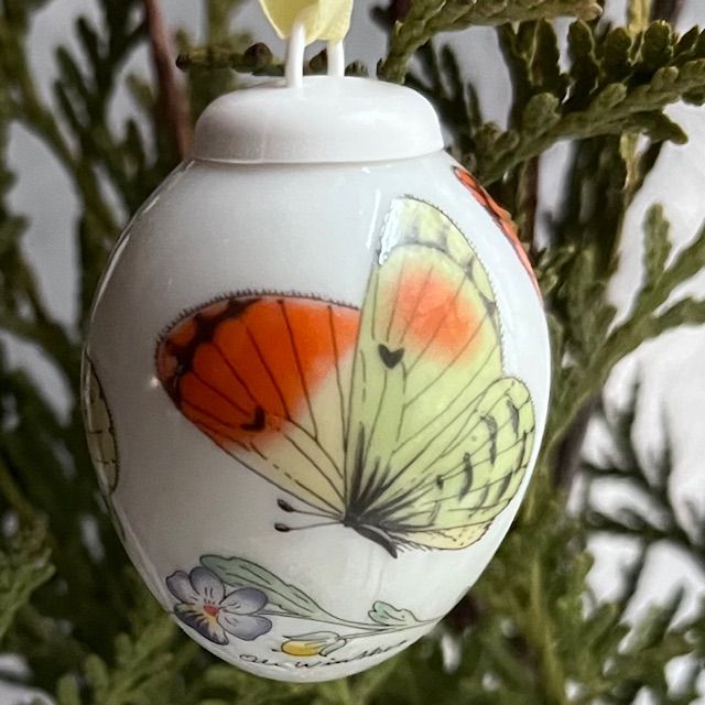 Подвес Яйцо пасхальное мини Hutschenreuther 5 см фарфор Германия