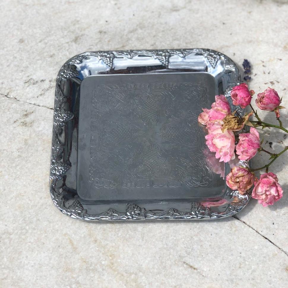 Блюдо поднос квадратное Виноград