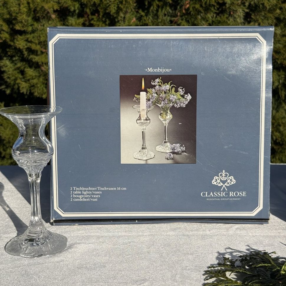 Подсвечники и свечи Rosenthal Monbijou 16 см набор 2+2 Германия