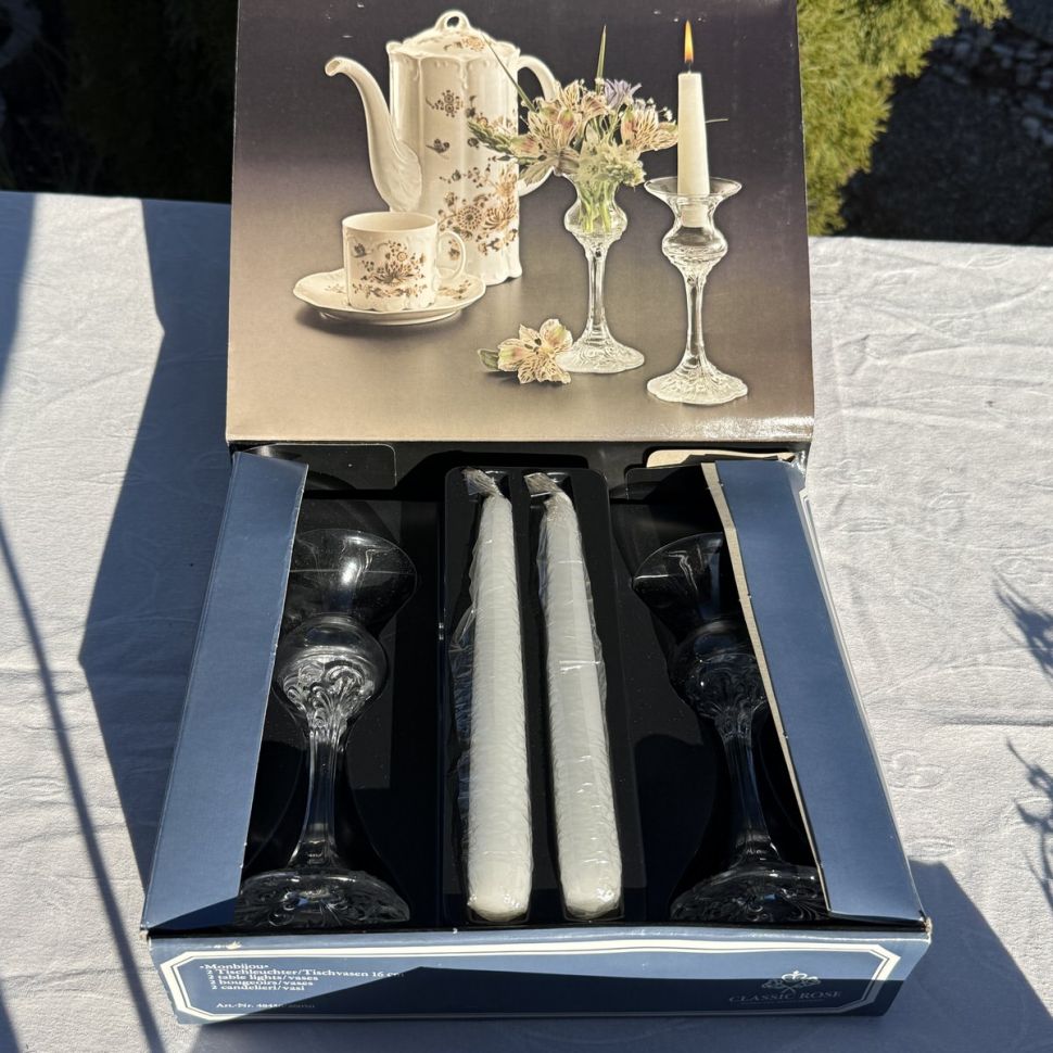 Подсвечники и свечи Rosenthal Monbijou 16 см набор 2+2 Германия