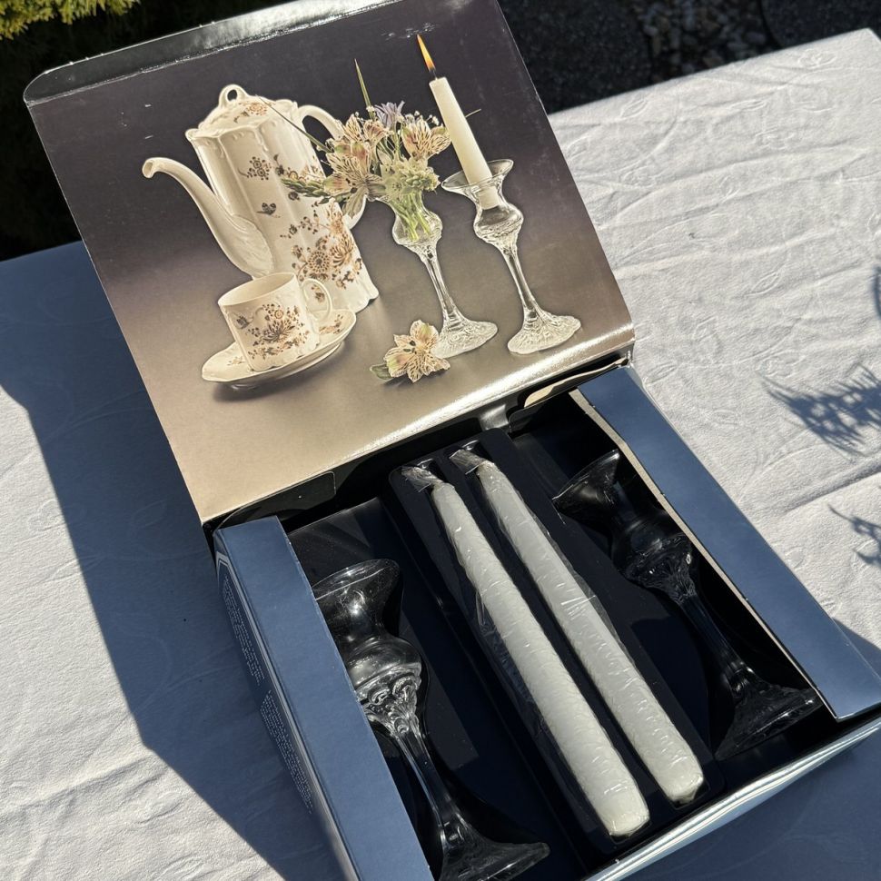 Подсвечники и свечи Rosenthal Monbijou 16 см набор 2+2 Германия