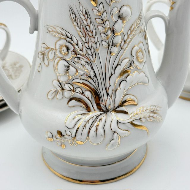  Кофейник 1,1 л ЛФЗ Золотой букет 1950 г.г.