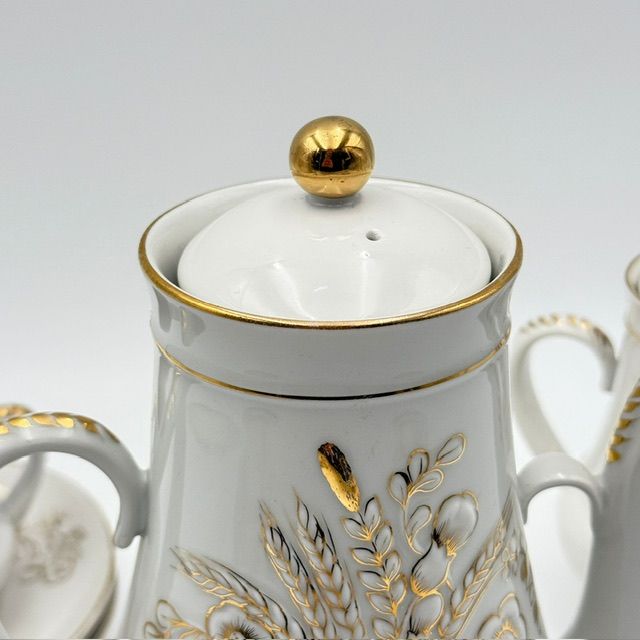  Кофейник 1,1 л ЛФЗ Золотой букет 1950 г.г.