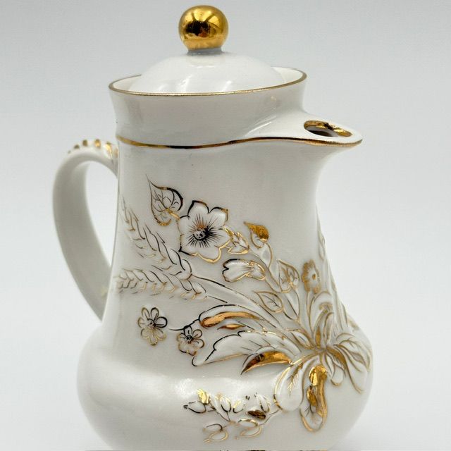  Кофейник 1,1 л ЛФЗ Золотой букет 1950 г.г.