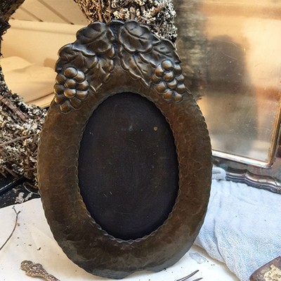 Рама медная овальная Виноградная гроздь