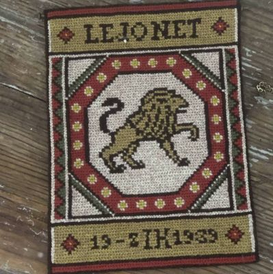 Сонетка Знаки Зодиака "Лев" Швеция 1939 г. (нет заглушек на креплении)