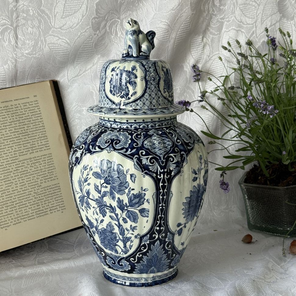Ваза чайница с крышкой Delft 38 см Голландия