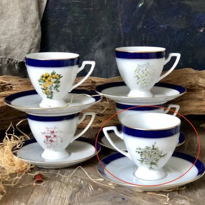 Чайная пара Royal Wedding Bouquets, Букет Маргрете II, фарфор