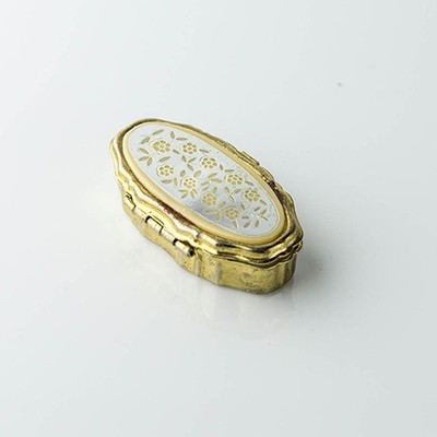 Таблетница малая латунь