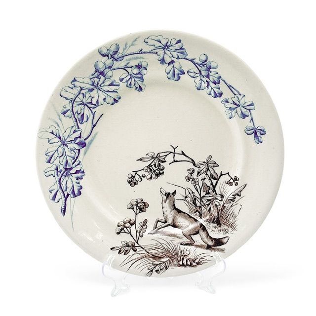 Тарелка J.S et Cie Chasse Лиса 23 см Франция