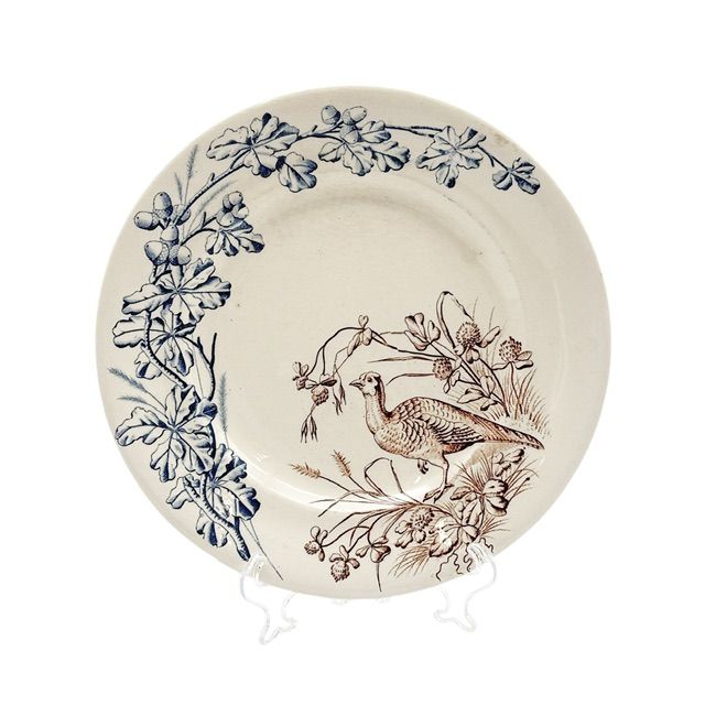 Тарелка J.S et Cie Chasse Лиса 23 см Франция