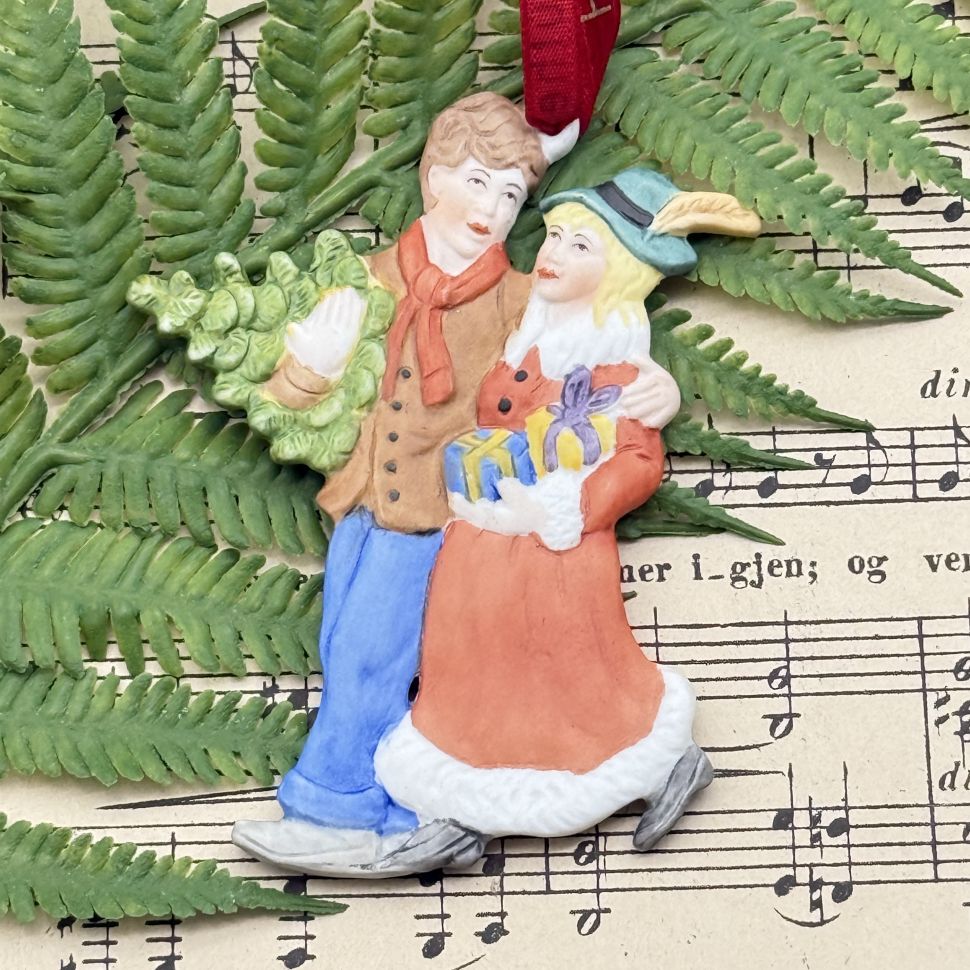 Подвес рождественский Влебленная пара Hutschenreuther Германия 