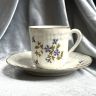 Кофейная пара Васильки 130 мл фарфор Франция