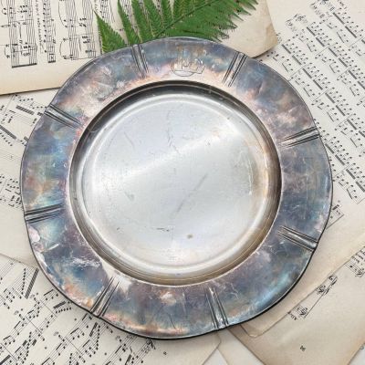 Блюдо поднос Christofle Gallia 30 см серебрение Франция