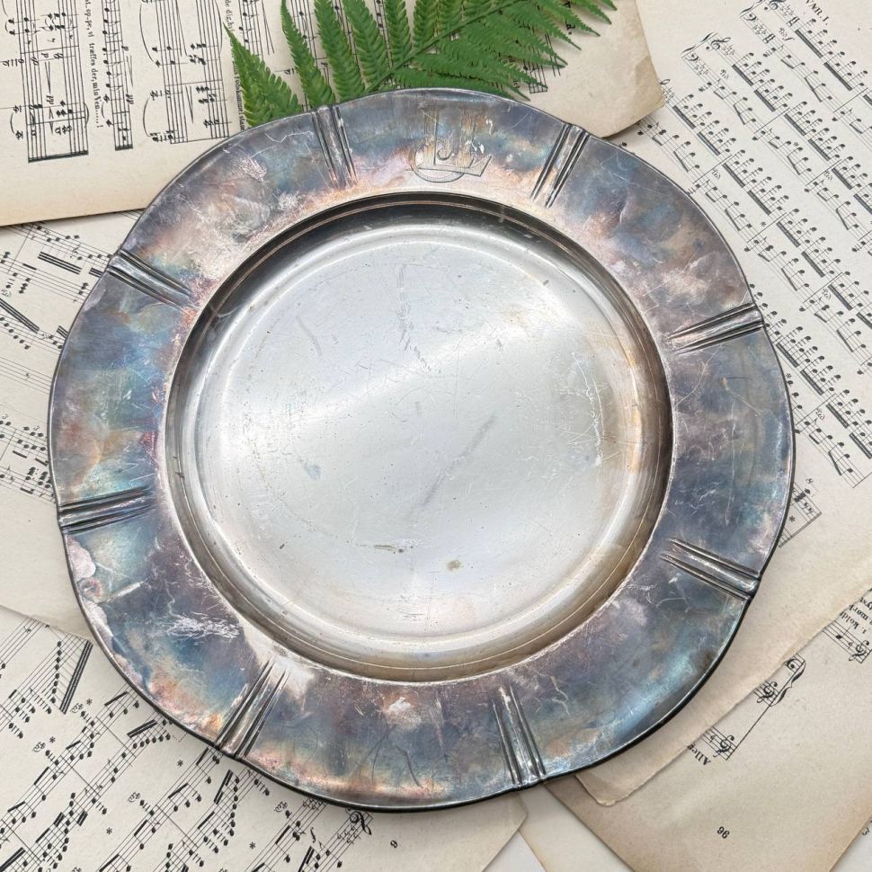 Блюдо поднос Christofle Gallia 30 см серебрение Франция