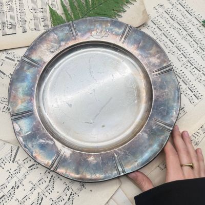 Блюдо поднос Christofle Gallia 30 см серебрение Франция