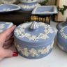 Шкатулка Wedgwood 13 см бисквитный фарфор Англия реставрация