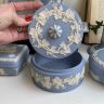 Шкатулка Wedgwood 13 см бисквитный фарфор Англия реставрация