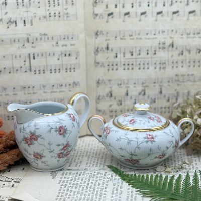 Сахарница молочник Schumann Arzberg Роза набор 2 предмета Бавария