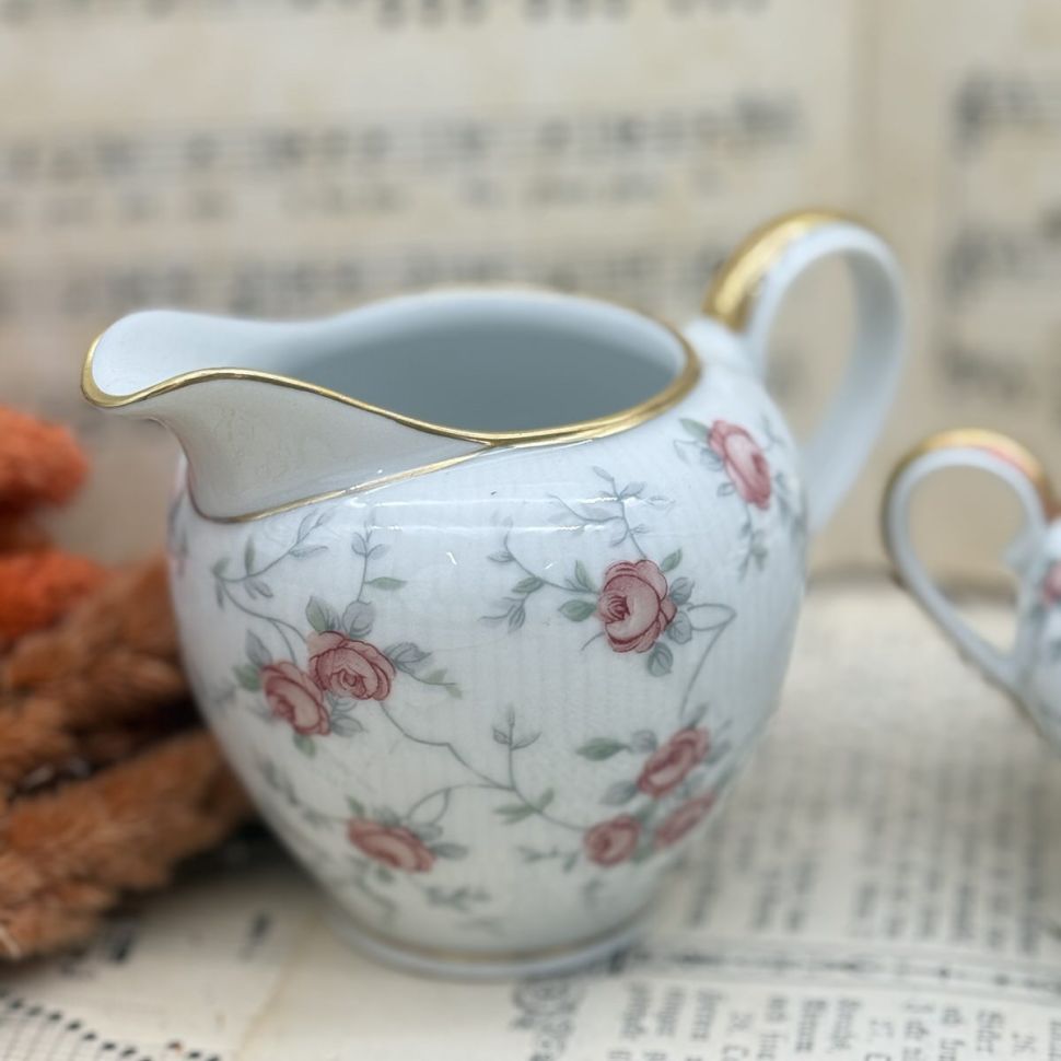 Сахарница молочник Schumann Arzberg Роза набор 2 предмета Бавария