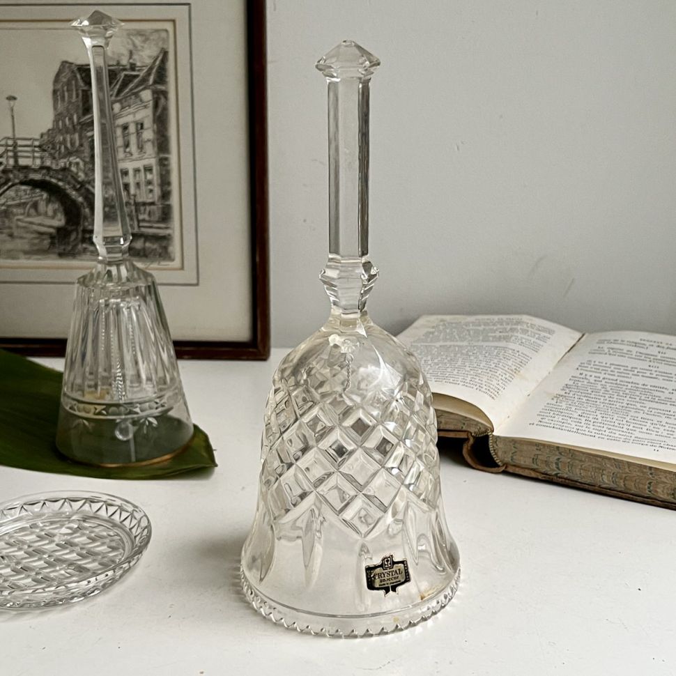 Колокольчик хрустальный 22 см с огранкой