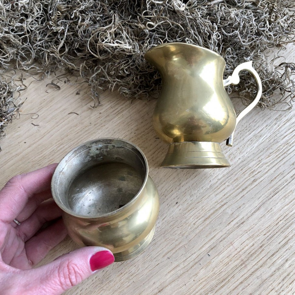 Сахарница стаканчик латунь